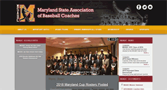 Desktop Screenshot of marylandbaseball.org